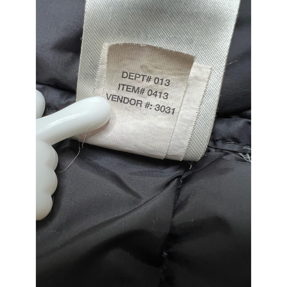 Eddie Bauer Puffer Jacket Kids Large 14 Black Hooded Down Quilted U31OW824 - Picture 11 of 13